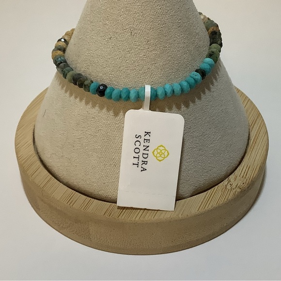 Kendra Scott Montana Vintage Turquoise Mix Friendship Bracelet New - Picture 3 of 4